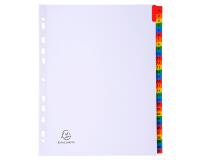 Intercalaires Imprimés numériques carte blanche 160g- 31 positions - A4 Maxi - Blanc