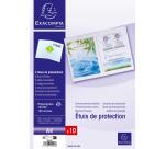 Sachet de 10 étuis de protection doubles polypropylène 12/100e - A4 - Cristal