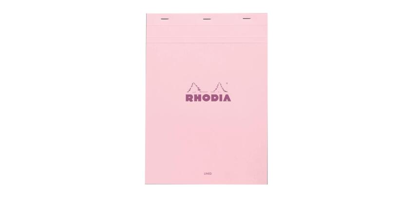 Bloc agrafé Rhodia Couleurs Rose N°18 A4 21x29,7 cm - Rose - New - Rose
