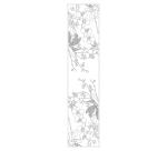 Echarpe 100% soie - 180x43cm Orchidee - Blanc