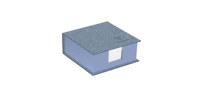 Kollektion Jeans & Cocoa, Memoblock 11x11x5cm, 320 Blatt blanko, Jeans - Jeansblau