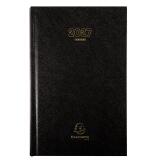 Agenda de bureau Carré Travers 13,5 x 21 cm Journalier Janvier à Décembre 2027 - Noir