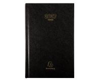 Agenda de bureau Carré Travers 13,5 x 21 cm Journalier Janvier à Décembre 2027 - Noir