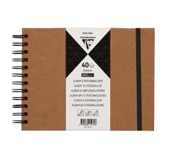 Album à personnaliser de 40 feuilles 200g/m2 au format 21x16cm