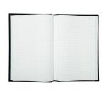 Account book squared paginated 300 pages - 36x22,5cm - Black