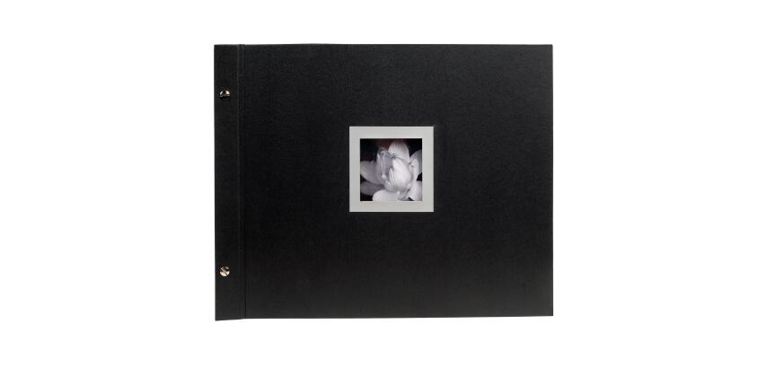 Album photos à vis rechargeable 40 pages noires Ceremony - 37x29 cm - Noir