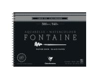 Fontaine Noir album spiralé 12F 30x40cm 300g grain fin