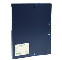 Exacompta Forever Recycled Elasticated Filing Box, 40mm Spine, 0.7mm PP ,A4