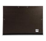 Carpeta Exacompta de dibujo kraft negro barnizado con gomas 43x45cm - A3 - Negro