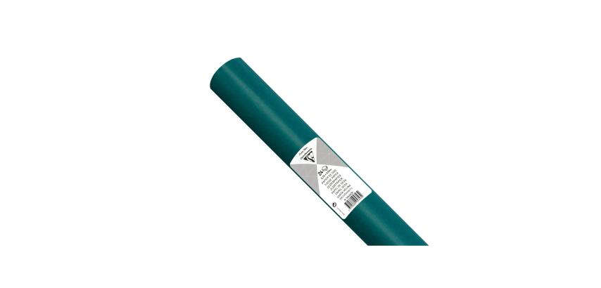 PAPIER DE SOIE, Rouleau de 24 feuilles 18g/m2 au format 50x75cm - Vert Empire