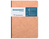 Carnet brochure Age Bag A5 192 pages petits carreaux - Tabac