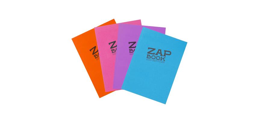Zap Book carnet collé 160F A5 80g - Aléatoire