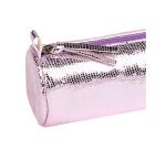 Céleste CUIR Trousse ronde Ø5,5x22 cm Rose