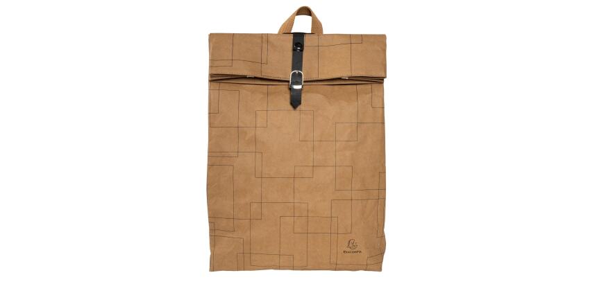Mochila para portátil imitación cuero vegetal 360x100x450 mm Exacompta