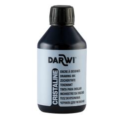DARWI Zeichentinte, Flasche 250ml, Schwarz - Schwarz