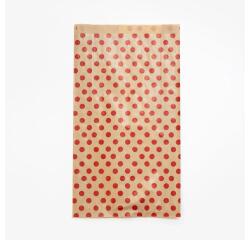 Sach. x50 poch. kraft, 21x37+7cm,pois - Kraft