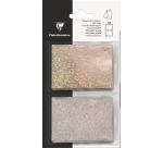 Holographic/glitter gift tags, silver - Silver