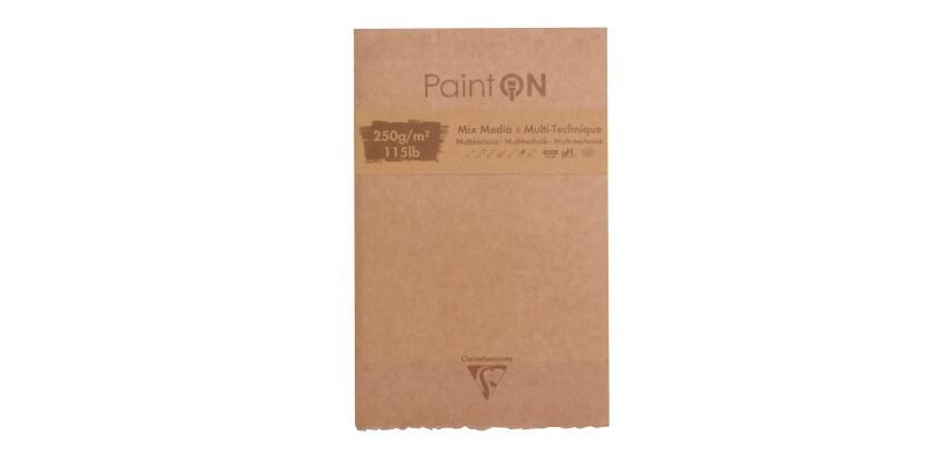 Paint'ON assorted glued pad frayed edges 13.9x21.5cm 50S 250g - Assortment