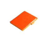 Rhodiarama porte-bloc avec porte-crayon + bloc N°12 ligné - Tangerine