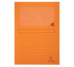 Pack of 10 window folders SUPER 160gsm - 22x31cm - Assorted colours