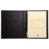 Reliure standard avec recharge 297X210 Conseil d'administration 100 feuillets foliotés 80g + garde - Noir