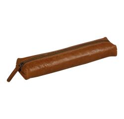Flying Spirit trousse en cuir Mini 19x4x2,5cm - Cognac