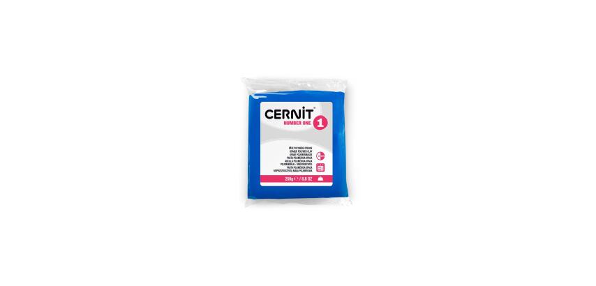 CERNIT - A Number one Polymer Clay Block - Baking Modelling Clay - Blue colour - 250 g block - CE0900250200C - Blue