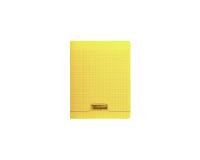 Cahier piqué 8000 POLYPRO 17x22 cm 140 pages grands carreaux 90 g - Jaune