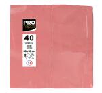 Paquet de 40 serviettes micro gaufrées ouate 2 plis - pliées 1/8