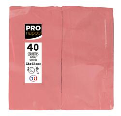 Pak van 40 micro-gekartelde tissue servetten 2-laags - gevouwen 1/8