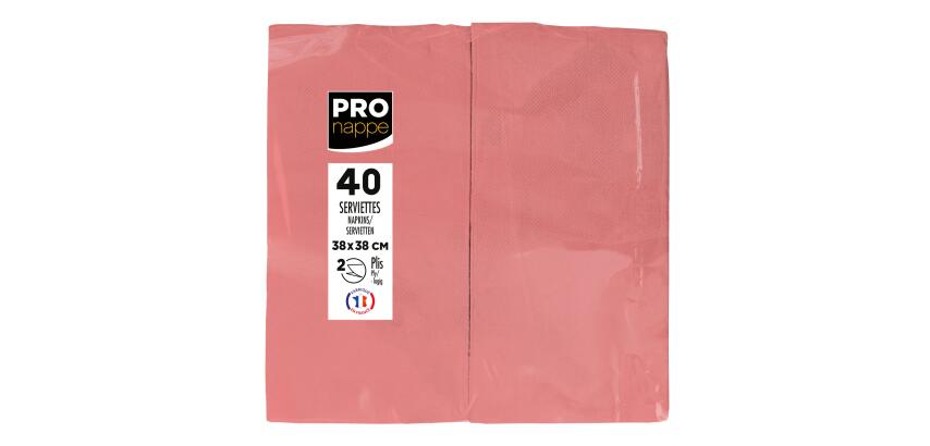 Pack of 500 paper tablecloths, folded to size, in film Format 60x60cm