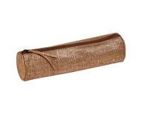 KLEO-PATHRA CUIR Trousse ronde Ø5,5x22 cm Or