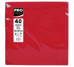 Pack of 40 micro-embossed 2-ply wadding napkins - 38x38 cm
