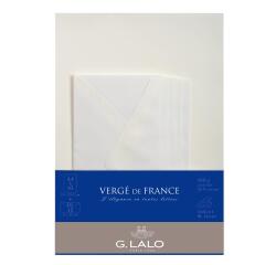 Ensemble Vergé de France 10 feuilles A4 et 5 enveloppes DL
