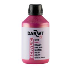 DARWI Perlmutt-Acrylfarbe, Flasche 250ml, Perlmuttrot - Perlmuttrot