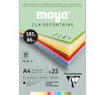 MAYA colored paper block, A4, 185 g/m<sup>2</sup>
