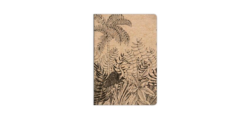 Le Cerisier blanc, Stapled notebook sewn on spinel A4 21x29,7 cm, 48 sheets, lined and margin, assorted patterns