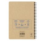 Clairefontaine Uninotes Recycled Notebook - A5 - 160 Pages - 90gsm - Squared - Kraft Cover - Assortment
