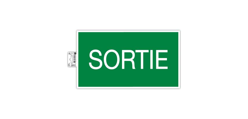 Non-slip adhesive PVC panel Exit 35x20 cm - Green