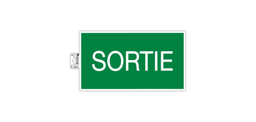 Non-slip adhesive PVC panel Exit 35x20 cm - Green