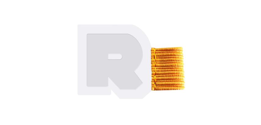 Rhodiarama porte-stylo autoadhésif 4x3 cm pour blocs carnets et agendas - Blanc