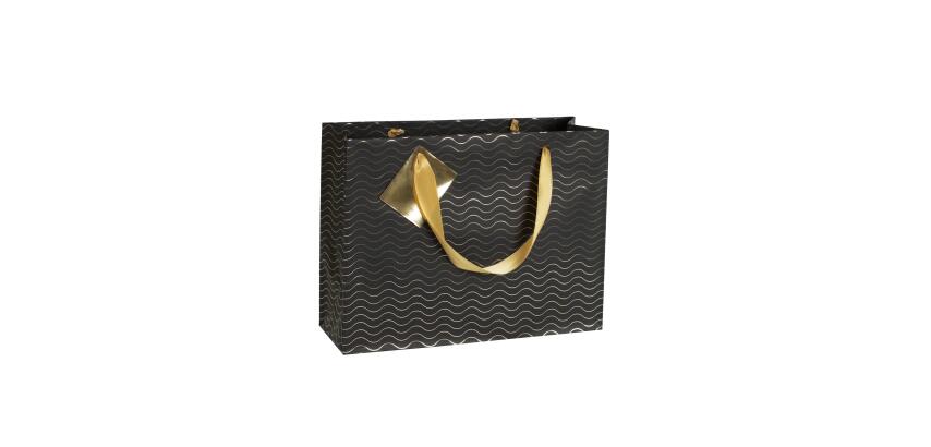 Sac cadeau "Premium Max&moi" 32 x 13 x 24,5 cm - Noir