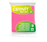 CERNIT - A Bar of Neon Light Polymer Clay - Baking Modelling Clay - Fuschia colour - 56 g block - CE0930056922C - Fuchsia