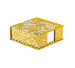 Jardin des Sens, Bloc cube 11x11x4cm contenant 300 feuillets unis 9,8x9,8 cm