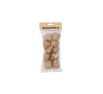 Sachet de 10 coeurs avec cordon 3x10,5x24cm - Kraft