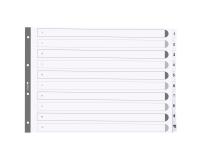 Div Mylar Dividers A3 White 1-10 - White