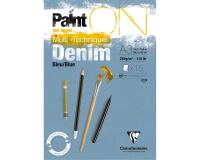 Clairefontaine Paint'On Glued Pad - A3 - 250gsm - 15 Sheets - Denim