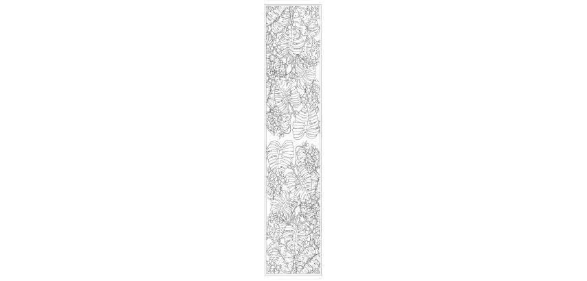 100% Silk Scarf - 180x43cm Katleya - White