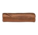 KLEO-PATHRA CUIR Trousse ronde Ø5,5x22 cm Bronze