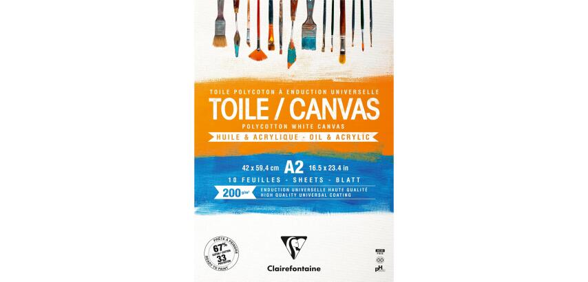 Blok Cosmos Canvas wit 10bl 200g A2